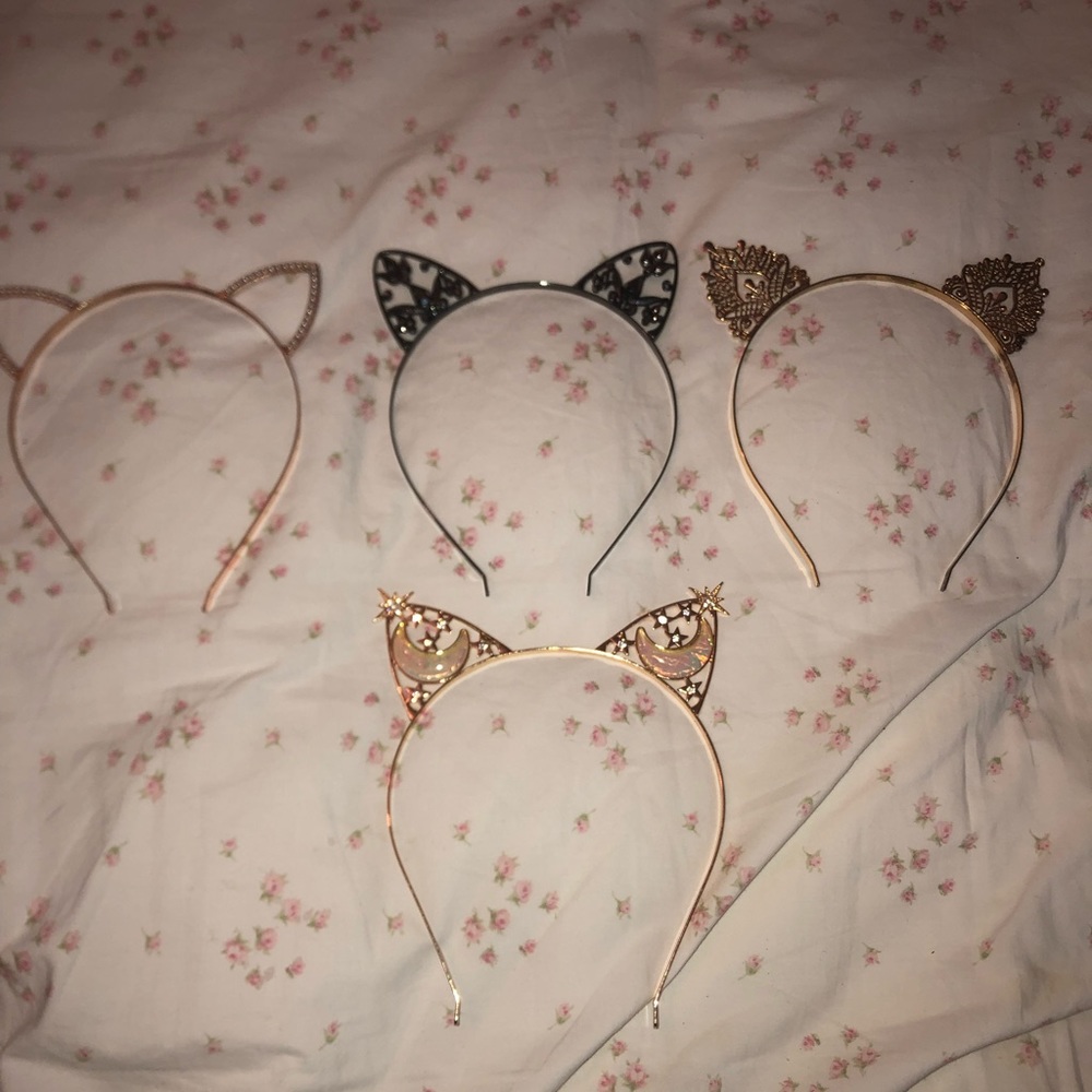 Cat ear headband 4 pack